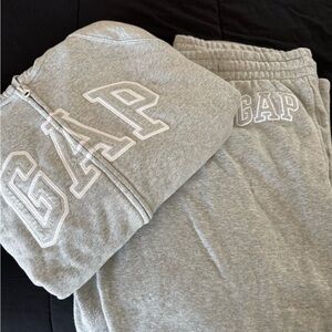 GAP Light Gray Hoodie and Joggers Set